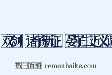 双剑誃诸子新证·晏子二近义词是什么意思的图片